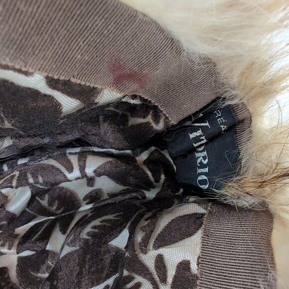 Vintage Vittorio Creation Genuine Fur Hat Men's Women's Winter Canada Tan Beige - Picture 4 of 7